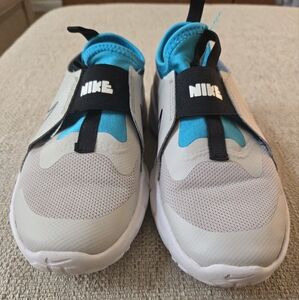 Nike Kids White and Blue Shoes
